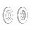 Ferodo 2x Disco freno ventilato DDF1758C FERODO per DAIHATSU SUBARU
