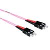 ACT 5 metri LSZH Cavo patch in fibra multimodale 50/125 OM4 duplex con connettori SC