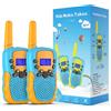 Kearui Spielzeug: Walkie-talkie per bambini dai 3 ai 12 anni, modello a 8 canali con display LCD, torcia LED retroilluminata, portata di 3 miglia, ideale per avventure all'aperto, campeggio e escursioni (blu-arancione)