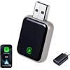 Selius Adattatore 2-in-1 per CarPlay e Android Auto wireless, con connessione USB-C e USB-A