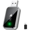 Selius Adattatore wireless 2-in-1 per CarPlay e Android Auto, con porte USB-A e USB-C