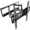 Selius Supporto a muro per televisore, girevole e inclinabile, per schermi da 30-65 pollici, con standard VESA massimo 400x400 mm, capacità di carico massima 60 kg
