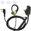 Selius Auricolare leggero a 2 pin per ricetrasmittente, con microfono e pulsante PTT (Push-to-Talk)