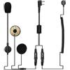 Selius Auricolare con microfono e pulsante PTT (Push-to-Talk) azionabile con il dito, per radio