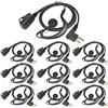 Selius Auricolare per walkie-talkie con microfono, connettore a 2 pin