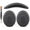 Markenlos Set di ricambi: cuscinetti auricolari e fascia per cuffie - Comodi e resistenti - Neri - Adatti per Bose QuietComfort 3 - Funzione di riduzione del rumore