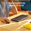Markenlos Tastiera e mouse wireless con tecnologia SilentTouch: tracciamento ottico avanzato, riduzione del rumore del 90%, layout QWERTY internazionale americano