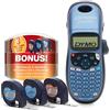 Dymo LetraTag LT-100H Starter Kit per la creazione di etichette, Macchina etichettatrice palmare, con nastro adesivo in plastica, in carta e trasparente, per casa o ufficio