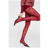 Calzedonia Collant In Pizzo A Fiori Rosso