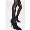 Calzedonia Collant Scarpa In Pizzo Nero