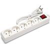 Velamp MULTIP-FR-I-5 - Multipresa a 5 prese 10/16 A + interruttore, 3G1 mm2