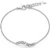 Miluna - Bracciale Giochi di Luce con topazi bianchi in argento BRD1269