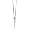 Miluna - Collana Giochi di Luce con topazi bianchi in argento CLD5508