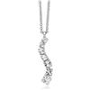 Miluna - Collana Giochi di Luce con topazi bianchi in argento CLD5514