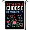 RZHV We The People Choose Democracy Bandiera da giardino su entrambi i lati per esterni Casa Yard Sign Garden Decor Parade, Political Social Justice Outdoor Banner, Inclusive Freedom Yard Sign Decor