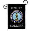 Breeze Decor Home of National Guard Soldier Garden Flag-Armed Forces Army Rangers United State American Military Veteran Retire Official House Banner Piccolo Cantiere Regalo Doppio Lato, Made In USA