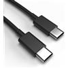 Justcom Cavo di ricarica USB-C per Oppo Realme GT Neo 5G 2021 Nero 50 cm cellulare cavo di ricarica rapida cavo dati