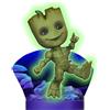 The Loyal Subjects GROOT Mini diorama Marvel Superama, fosforescente, esclusiva SDCC, 10 cm