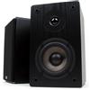 Selius Altoparlante da libreria nero - 80 Watt di potenza - Dimensioni: 16,5 x 14,7 x 24,1 cm - Materiali: metallo, legno e tessuto