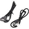Selius Adattatore USB per auto, confezione da 2, cavo di prolunga universale a 6 pin per autoradio