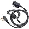Selius Auricolare per walkie-talkie con microfono, cuffia a 2 pin con pulsante PTT (Push-to-Talk)
