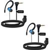 Selius Auricolare da 2,5 mm con clip, con microfono e pulsante PTT, per walkie-talkie, ideale per la sicurezza