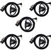 Selius Auricolare D Vorm con connettore a 1 pin da 2,5 mm, con gancio per l'orecchio, per walkie-talkie, con microfono e pulsante PTT, compatibile con modelli T92, H20, PMR446, T42, XT180, T82, Extreme, T62, T61