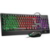 Selius Set di tastiera e mouse da gaming, con illuminazione RGB, resistente all'acqua e dal design ergonomico
