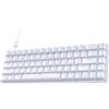 Selius Tastiera da gioco meccanica, formato 60%, con cavo USB, layout QWERTY, anti-ghosting, mini tastiera con interruttori blu, compatibile con PC e Windows