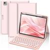 Selius Custodia per tastiera per iPad Air 11" (modelli M4 2026, M3 2025, M2 2024), tastiera retroilluminata a 7 colori