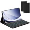 Selius Custodia per tastiera per Galaxy Tab A9 da 8,7 pollici (2023), con tastiera removibile e retroilluminazione a 7 colori