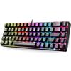 Selius Tastiera meccanica 60% TKL - Retroilluminazione RGB - 69 tasti