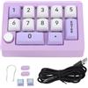 Selius Tastierino numerico meccanico retroilluminato RGB, tastiera USB cablata con tasti programmabili per macro