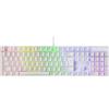 Selius Wit, tastiera da gaming meccanica RGB, con funzionalità antighosting, switch meccanici rossi