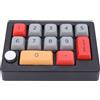 Selius Tastierino numerico meccanico con 12 tasti e retroilluminazione RGB, tastiera programmabile con macro