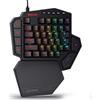 Selius Tastiera meccanica da gaming RGB a una mano, modello K585 DITI, con 42 tasti e interruttori marroni
