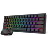 Selius Set di tastiera e mouse da gaming S144, wireless, formato 60%, con dongle condiviso