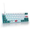 Selius Tastiera da gaming, dimensioni 60%, wireless, meccanica, con retroilluminazione RGB, layout QWERTY americano