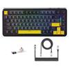 Selius Tastiera meccanica wireless X M86 Pro, tri-modalità BT/2.4G/cablata, batteria da 4000mAh, switch intercambiabili a caldo, switch lineari, tasti in PBT, layout QWERTY, tastiera da gaming RGB