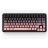 Selius Tastiera meccanica, 75%, tri-modalità wireless, RGB, batteria da 4000mAh - Rosa sfumato