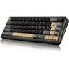 Selius Tastiera da gioco meccanica wireless QWERTZ, 65%, con illuminazione RGB, sistema di switch intercambiabili a caldo