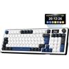 Selius Tastiera da gioco wireless con display LCD, 2,4 GHz/Bluetooth