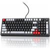 Selius Tastiera meccanica, 96+1 tasti, cablata, tastiera da gaming, design compatto, disponibile in diversi colori
