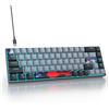 Selius Tastiera da gaming meccanica, 65%, 68 tasti, con switch rossi, compatta ed ergonomica