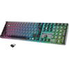 Selius Tastiera da gioco meccanica wireless con illuminazione RGB, 111 tasti, ricaricabile, compatibile con PC, Mac e console