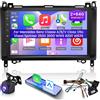 Selius Autoradio per auto, compatibile con i modelli W906, W245, W169, W639, B200, Viano, Vito (produzione dal 2006 al 2011), dotata di schermo touchscreen da 9 pollici
