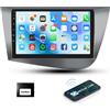 Selius Autoradio con GPS e schermo touchscreen da 9 pollici per Seat Leon dal 2005 al 2012