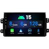 Selius Autoradio 2 DIN da 9 pollici con navigazione GPS, USB, Wi-Fi, RDS e Bluetooth