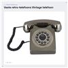 Markenlos Telefono vintage europeo - Telefono multifunzionale - Tasti grandi e chiari - Funzione di memorizzazione dei numeri - Finitura in bronzo anticato - Materiale: ABS