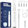 Generico Kit Pulizia Denti Tartaro，Spazzolino Elettrico Intelligente e Impermeabile | 5 Modalità Per Rimuovi Placca e Macchie con 5 Testine Intercambiabili e Luci LED Set da 13 Pezzi per Uso Quotidiano a Casa
